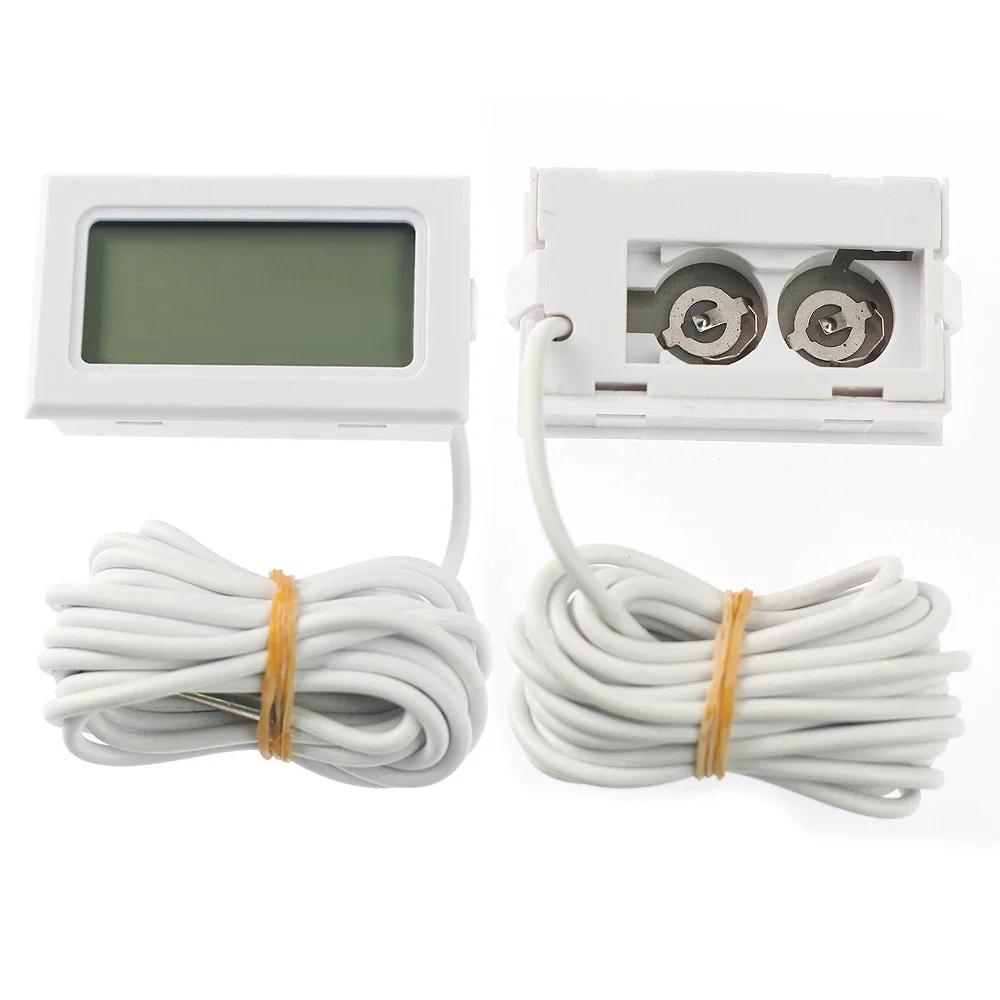 Waterproof LCD Digital Thermometer with Wide Temperature Range and Outdoor Probe
