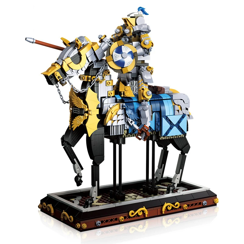 

IN STOCK Technical MOC Idea Medieval Knight Building Blocks Bricks Assembling Model DIY Toys for Children Birthday Gift Set