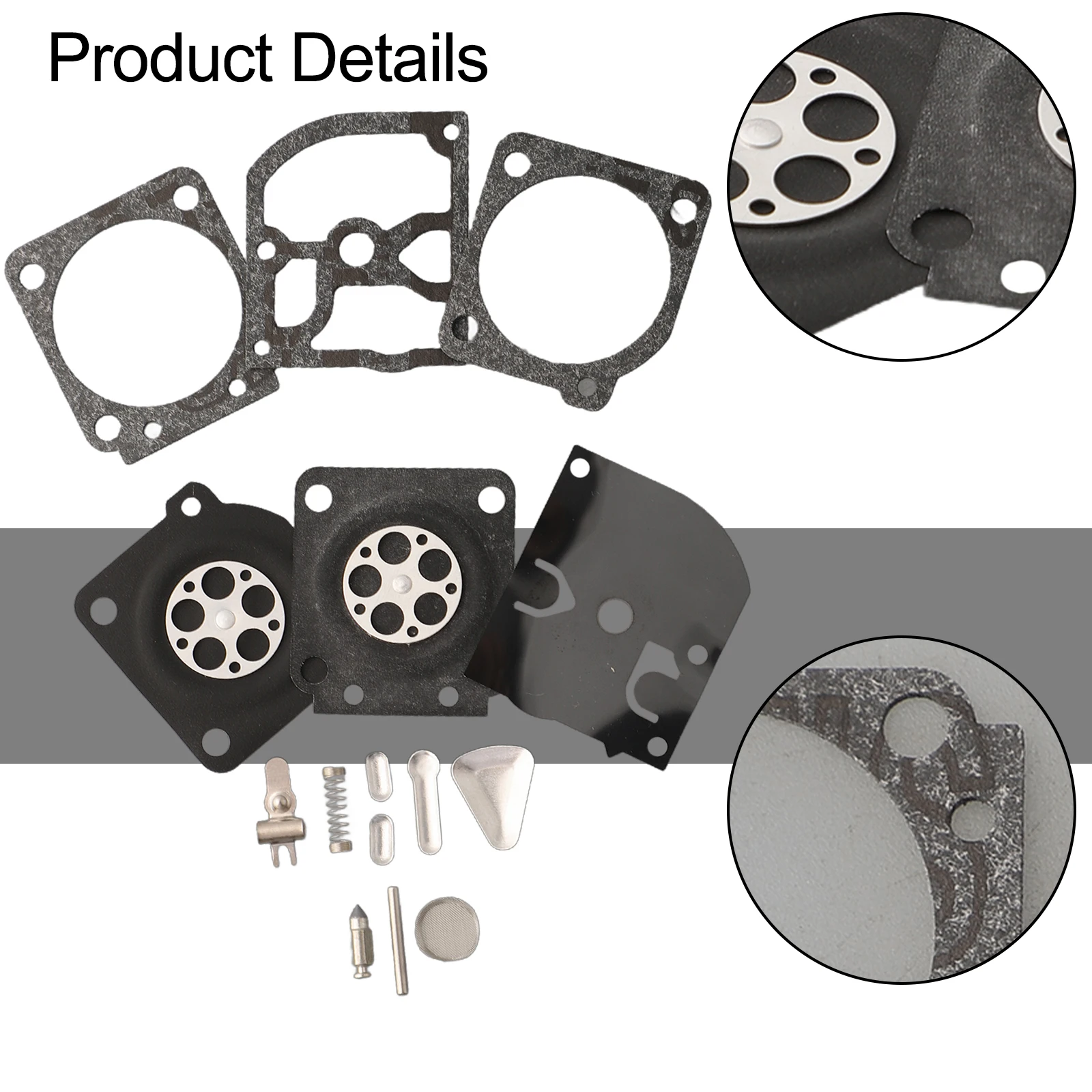 

Chain Saw Carburetor Repair Kit For Zama C1Q-S46A , C1Q-W8, C1Q-W9, C1Q-W9A , C1Q-W14 Attachment Garden Power Tools