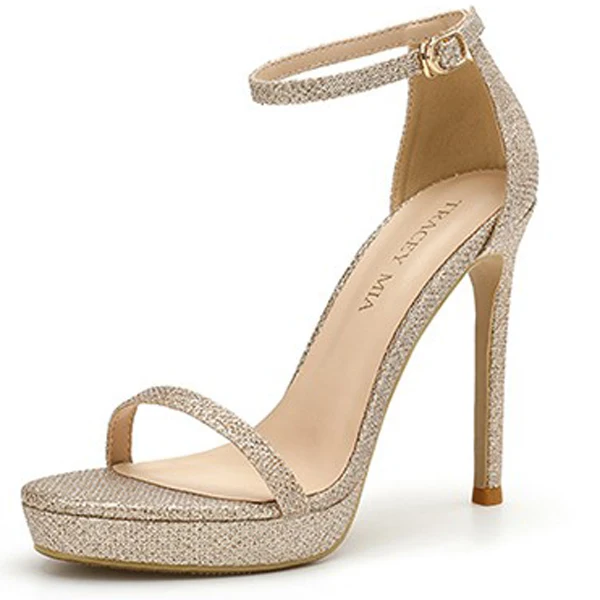 Salto alto moderno em toe redondo para mulheres, couro envernizado, plataforma de brilho em camurça, sandálias sexy nas costas, moda verão, 2024 9