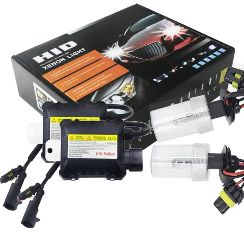 

car xenon headlight 12V 55W H4-3 H3 H7 6000K Low power consumption Bright Blue White Light Waterproof IP65 car accessories
