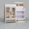 Miniature Shop Furniture Freezer Fridge Cool Drink Food Items Shelf  Mini Handcraft Toy Dollhouse Simulation Scenario Display 4