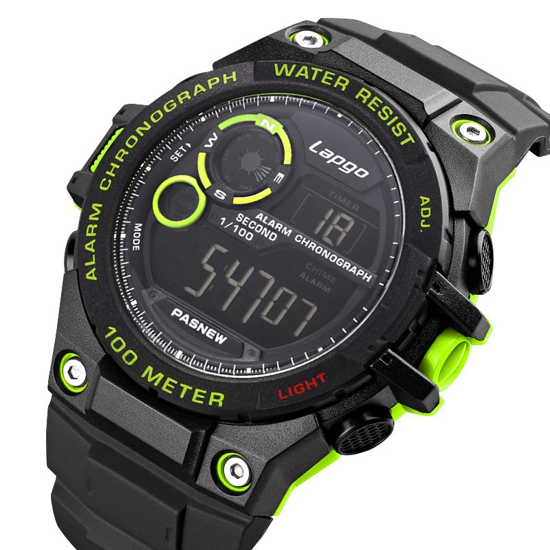 Fashion Waterproof Men Digital Watch Original Brand Large Backlight Hand Clock Multifunction Sports Male Electronic Wristwatches