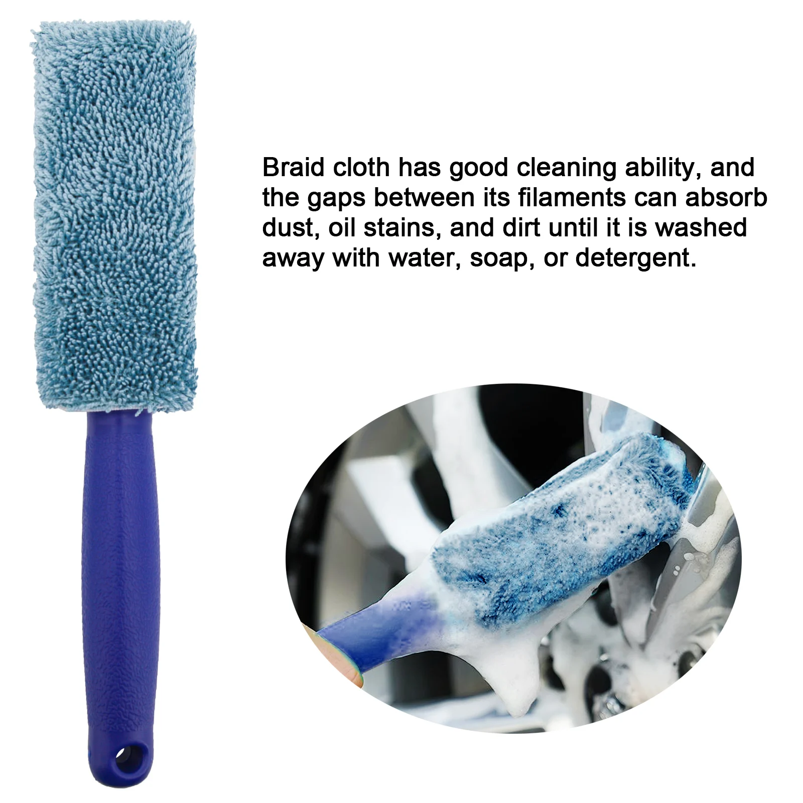 Car Wheel Brush Portable Microfiber For VW Golf 5 6 7 Jetta MK5 MK6 MK7 CC Tiguan Passat B6 b7 Scirocco