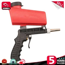 

90psi Portable Gravity Pneumatic Sandblaster Gun Lightweight Aluminium Handheld Blasting Device Spray Gun 700cfm Power Tool