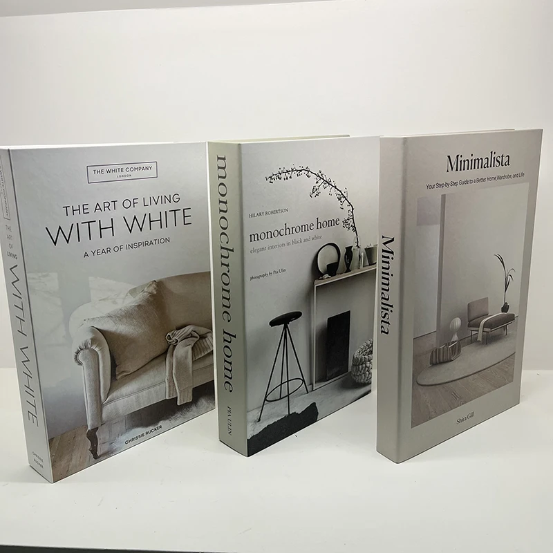 Fake Books 3pcs/Set Fashion Fake Books Decoration Luxury Decorative Book Designer Living Room Decoration Simulation Books Home Decor Gifts