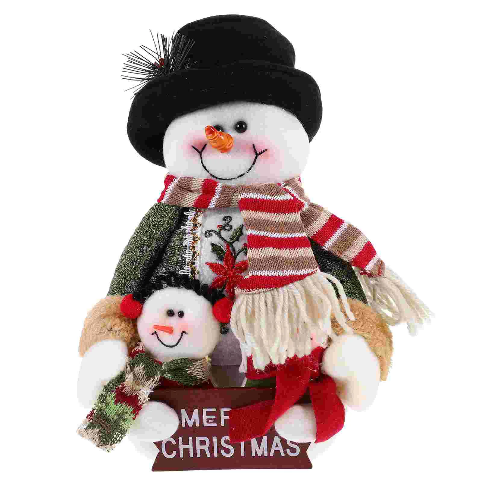 

Tabletop Snowman Miniature Snowman Christmas Party Layout Prop Tabletop Cloth Craft Christmas Decor