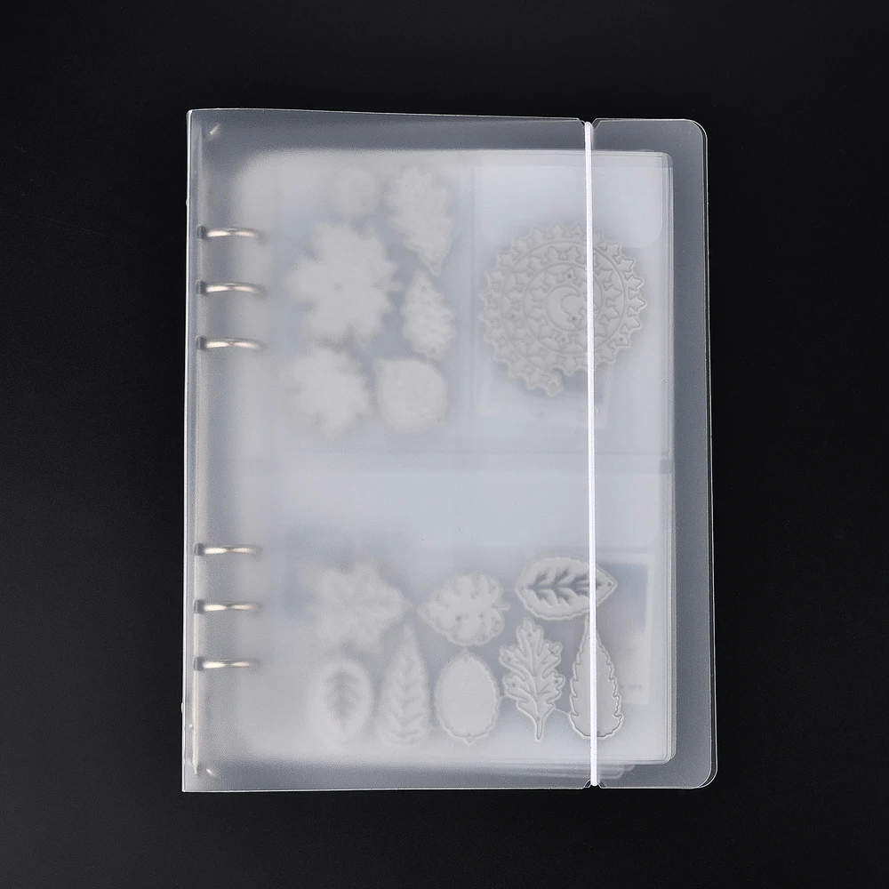 A5 Sterben Aufkleber Lagerung Buch Binder Transparente Ordner Tasche DIY Fotokarte Stempel Album Lagerung Tasche Buch Halter Umschläge Lagerung – Detail 10