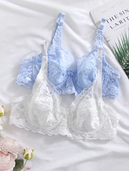 2Pcs/Lot Lace Bra Bralette Women Push Up Bra Underwire Lace Bra Sexy Brassiere Underwear For Women Bralette Lingerie Underwear