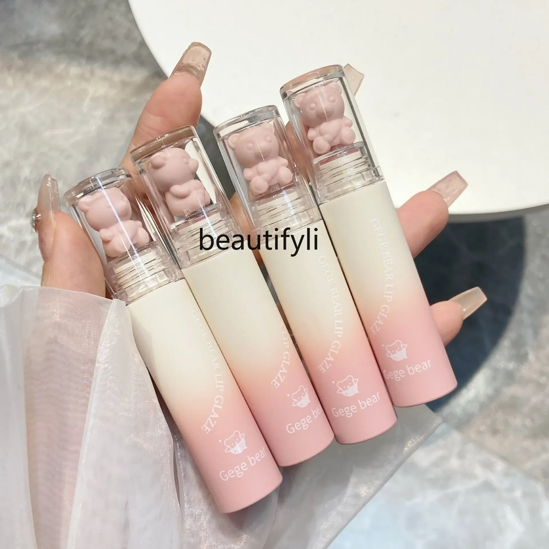 

yj Velvet Mist Soft Lip Lacquer Matte White Long-Lasting Plain Face Cheap Female Lipstick Lip Balm