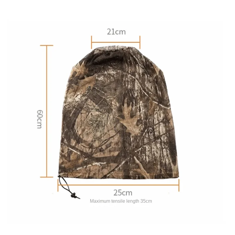 Hunting Accessories Outdoor biomimetic camouflage hunting mesh mask mosquito proof and breathable bird watching head cover jungle hat
