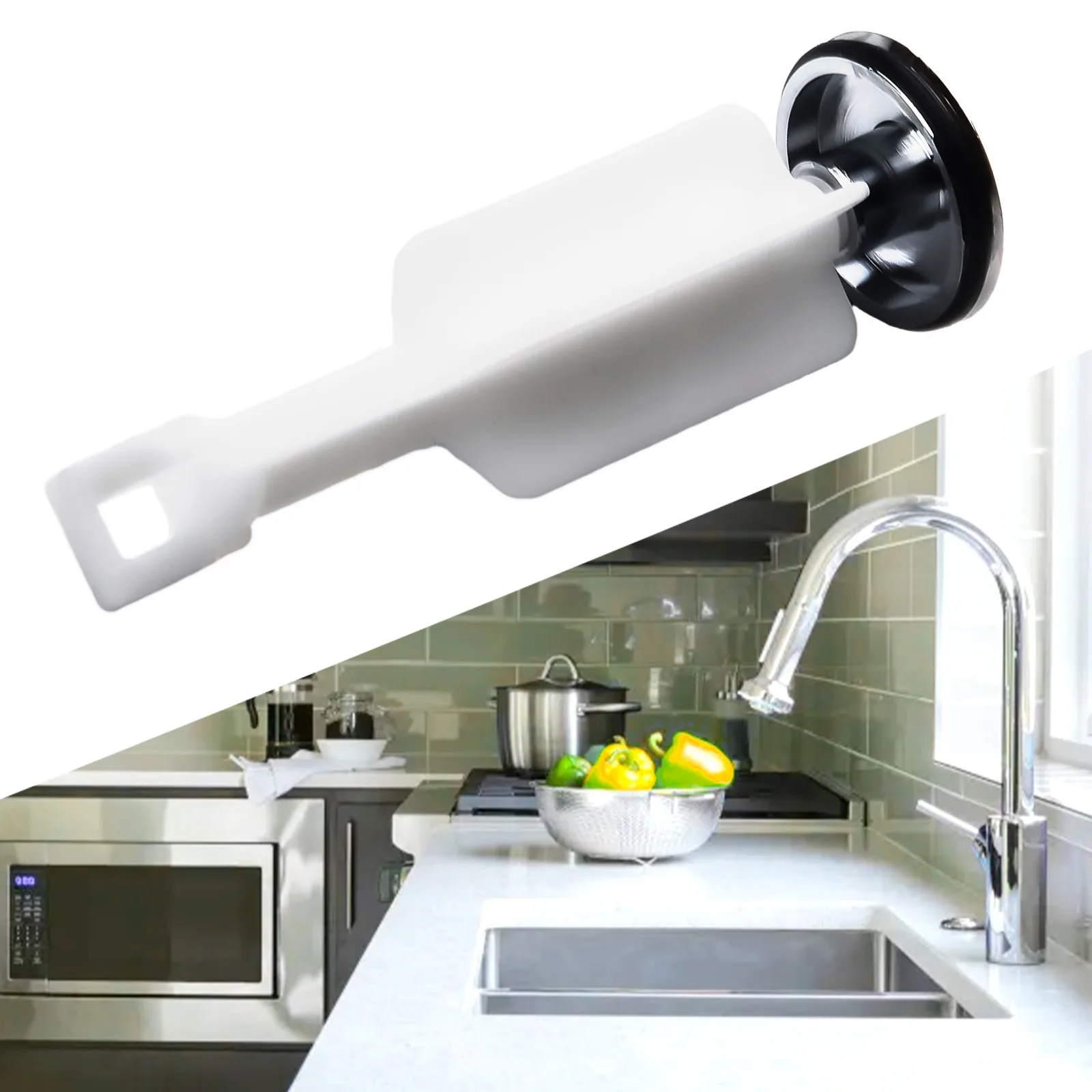 

Home Improvement Pop-up Stopper For Kitchen Bathroom 1pc 94*30mm For Price Pfister Series Plastic Silver Color