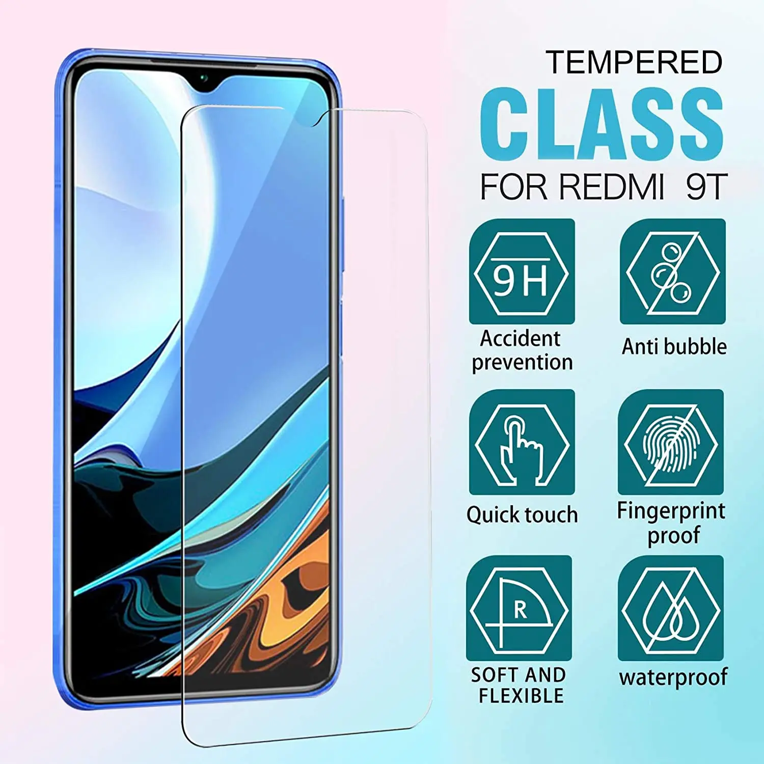 Premium 9H Tempered Glass Screen Protector - 2/4 Pack, HD Clarity