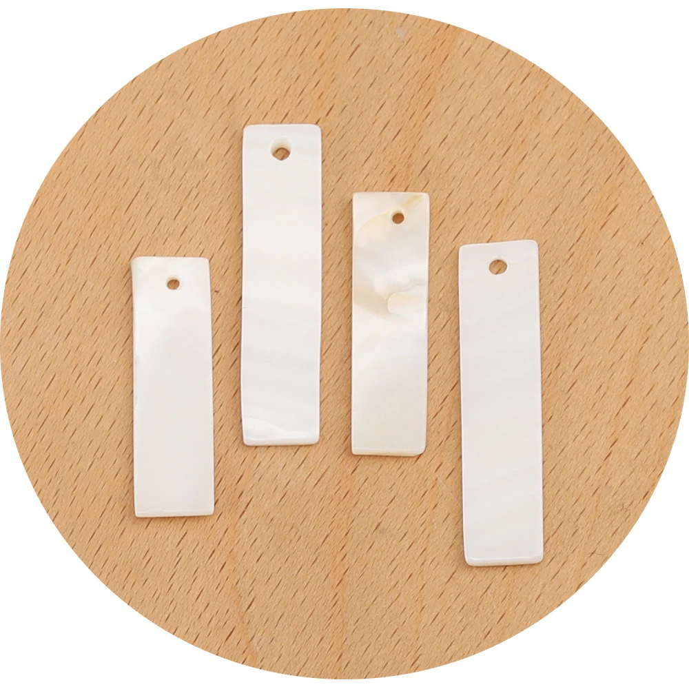 Cordial Design 100Pcs Charms/Jewelry Accessories/Natural Shell/DIY Parts/Rectangle Shape/Hand Made/Jewelry Findings & Components - cordial