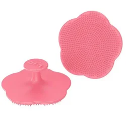 Premium Infant Soft Silicone Brush & Head Massager (C68 - B - pink)