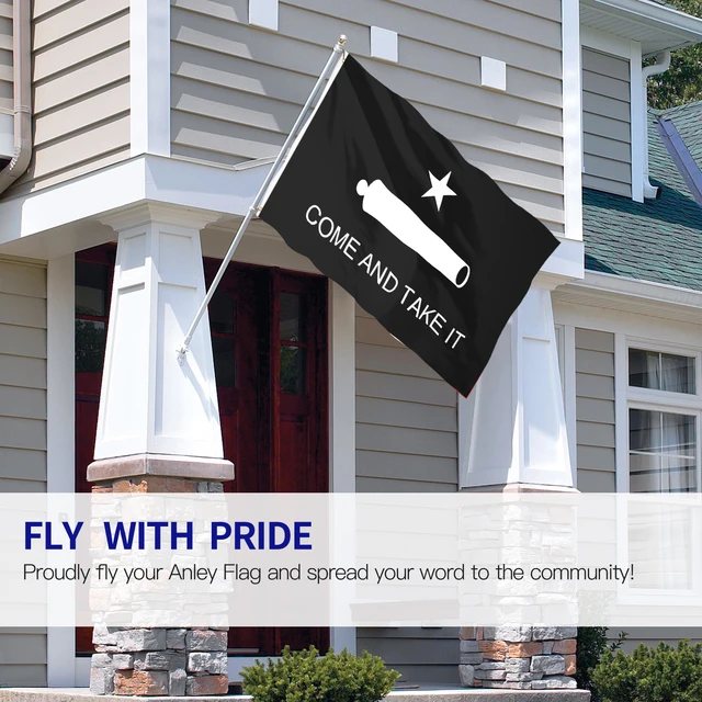 ANLEY 3x5 Foot Come And Take It Flag - Black - Image 2