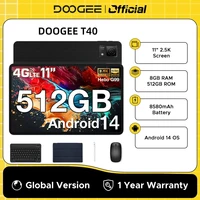 Global Version DOOGEE T40 2 in 1 Tablet Laptop 11" IPS 2.5K 8GB 512GB Helio G99 6nm 8580mAh Quad Speaker Face Unlock Android 14 1