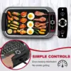 Grill Smokeless Grill, 1500W Indoor Korean BBQ Electric Tabletop Grill with Tempered Glass Lid, Removable Grill and Griddle Plat 3