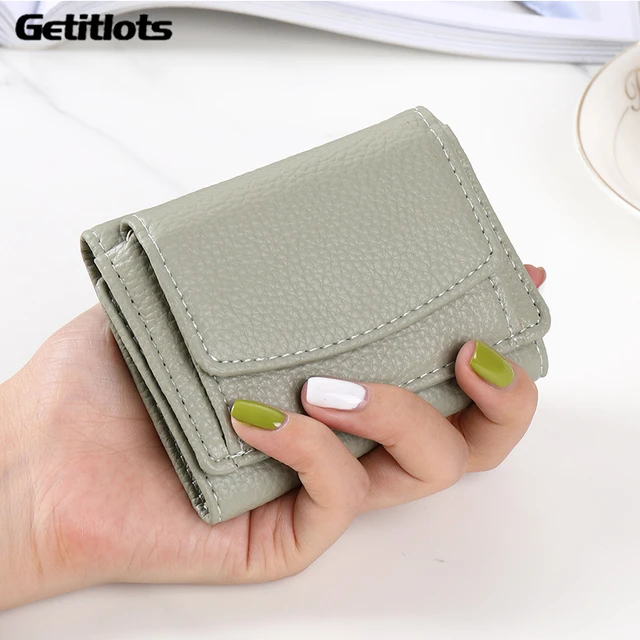 Mini Multi-function Coin Purse Ladies Genuine Leather Wallet Hot Style  Multi-card Patent Leather Women's Small Wallet - AliExpress