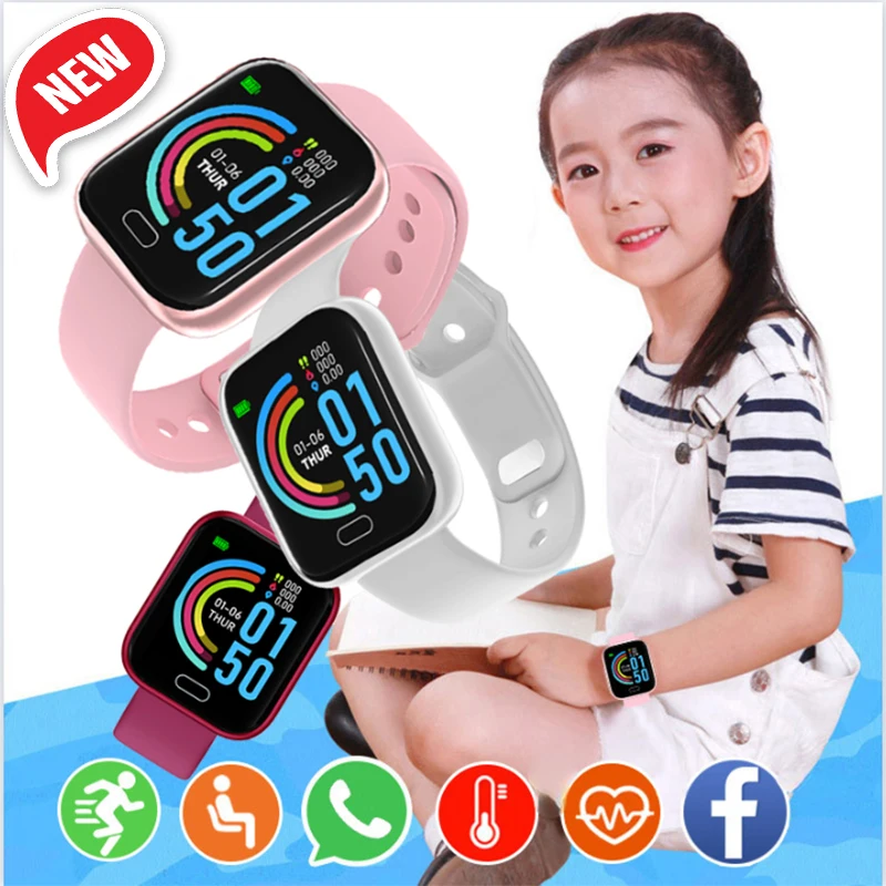 fxm digital watch woman s watch smart clock men women for android ios waterproof heart rate tracker blood pressure oxygen sport Children's Smart Watch Sport Heart Rate Blood Pressure Health Monitoring Digital Watches Men Women Boys Girls Clock