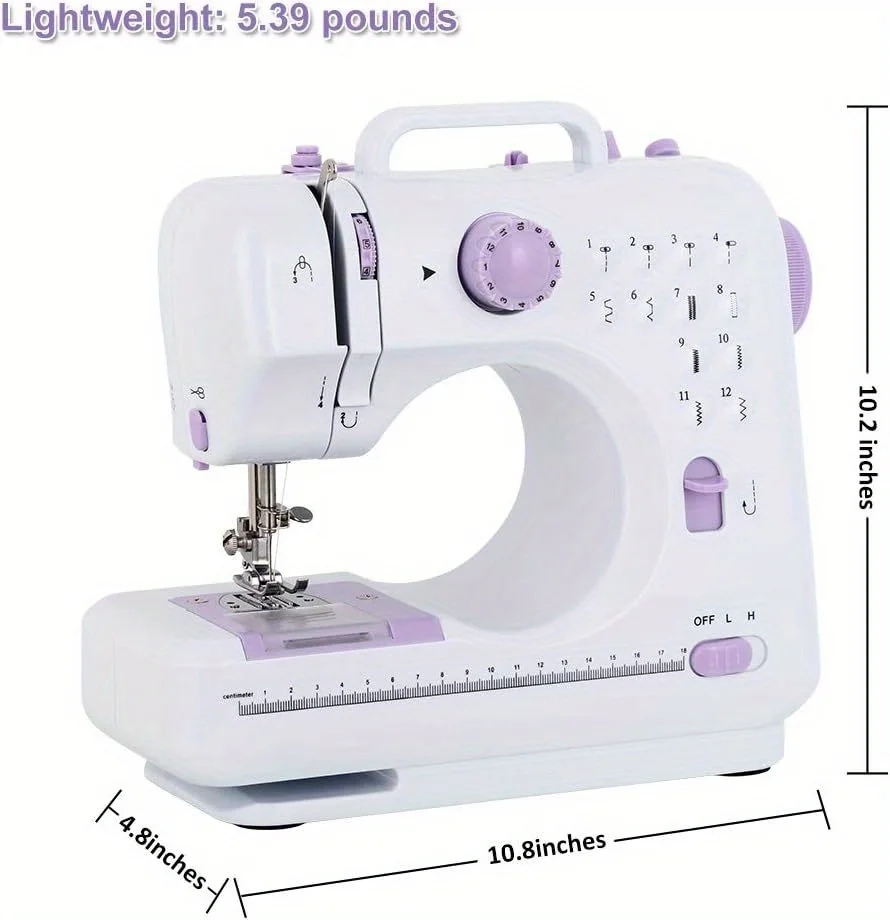 Multi-Function Electric Sewing Machine Household Lock Edge Eating Thick Pedal Lock Eye for Beginners Standard 12 Kinds of Built