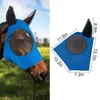 Horse Mask Equestrian Supplies Horse Face Anti-Mosquito Cover Anti-Insect Anti-Fly Horse Mask Face Mesh Fly Protective Cover 4