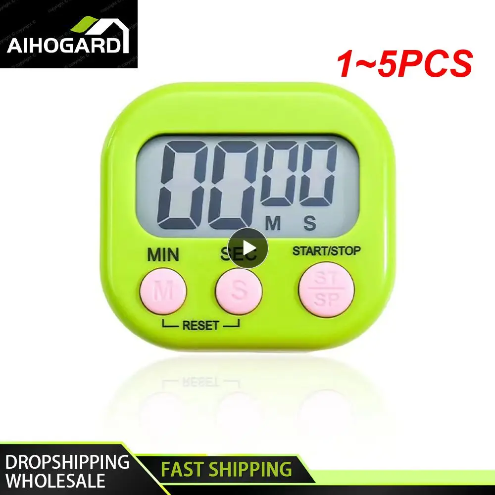1-5pcs-multifunctional-magnetic-digital-kitchen-timer-clock-loud-alarm