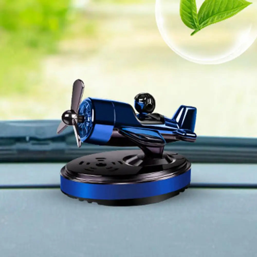 Car Air Freshener Diffuser Solar Helicopter Interior Accessories Decoration Propeller Rotating Auto Perfume Diffuser Supplies