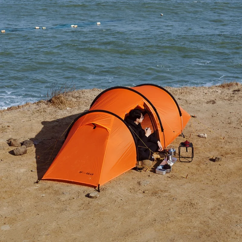 3F UL GEAR Taihang2 MAX Tunnel Tent Outdoor Camping Lightweight 2 People Tent Tourism Mountaineering Backpack Hiking Tunnel