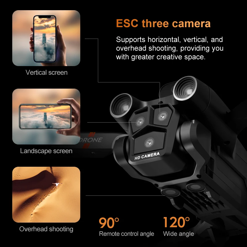 KBDFA K9 Max Drone Profesional Dual HD Camera Aerial Photography