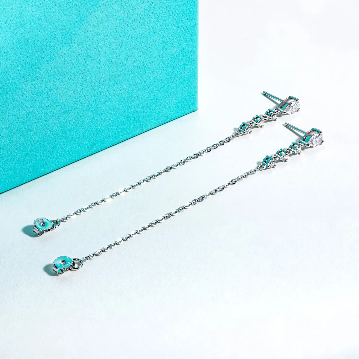 AnuJewel 1cttw Pear Moissanite Drop Earrings 925 Sterling Silver D Color Lab Created Diamond Dangle Earrings For Women Jewelry