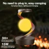 LED 360° Rotating Night Light With Wireless Charger Cordless Desk Lamp Rechargeable LED Levitating Night Light For Living Room 2