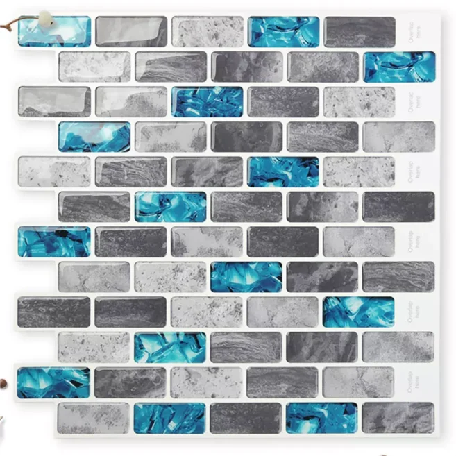 Self adhesive Backsplash Ore Epoxy Mosaic Wall Sticker