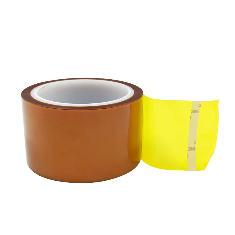 

High Temperature Polyimide Tape 7413D with Polyimide Film and Silicone Adhesive for PCB Solder Masking Amber Length 33M