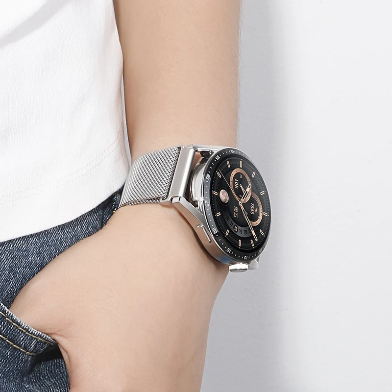 Elegant Milanese Magnetic Loop Bracelet - Premium Stainless Steel Watch Band (18/20/22mm)