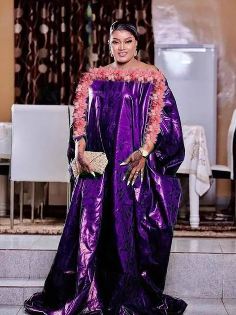 Hot style original bazin riche long dresses for african turkey bazin riche dashiki robe for