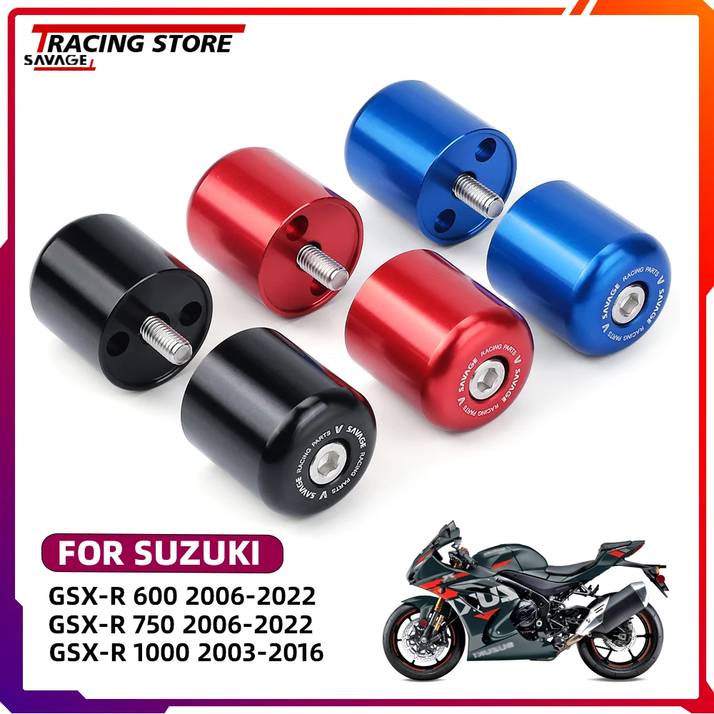 

For SUZUKI GSX-R GSXR 600 750 1000 Motorcycle CNC Handlebar Grips Handles Bar End Plug Cap Accessories GSXR600 GSXR750 GSXR1000