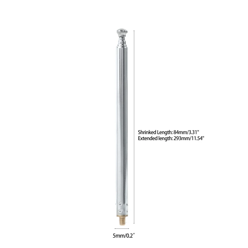 Telescopic Aerial Antenna Universal 5 Sections for RC Car Radio Antenna Receiver Telescopic Aerial Replacement rc car antenna