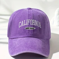 Cotton Retro Vintage Baseball Cap Men Women Denim Embroidered Letters Hat Cotton Soft Top Caps Casual Retro Unisex Hats - Image 4
