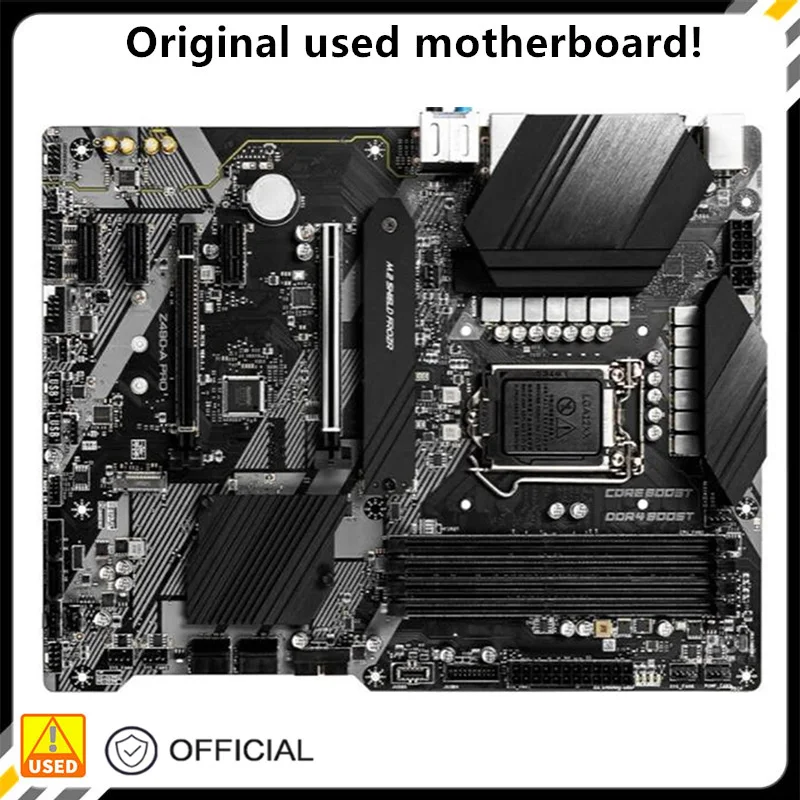 Per Z490-A Pro Originale Usato Desktop Intel Z490 128Gb Ddr4 Scheda Madre Lga 1200 I7/I5/I3 Usb3.0 Sata3