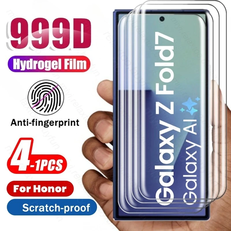 Sumsung ZFold7 Case 4-1Pcs 999D Full Glue Hydrogel Film for Samsung ...