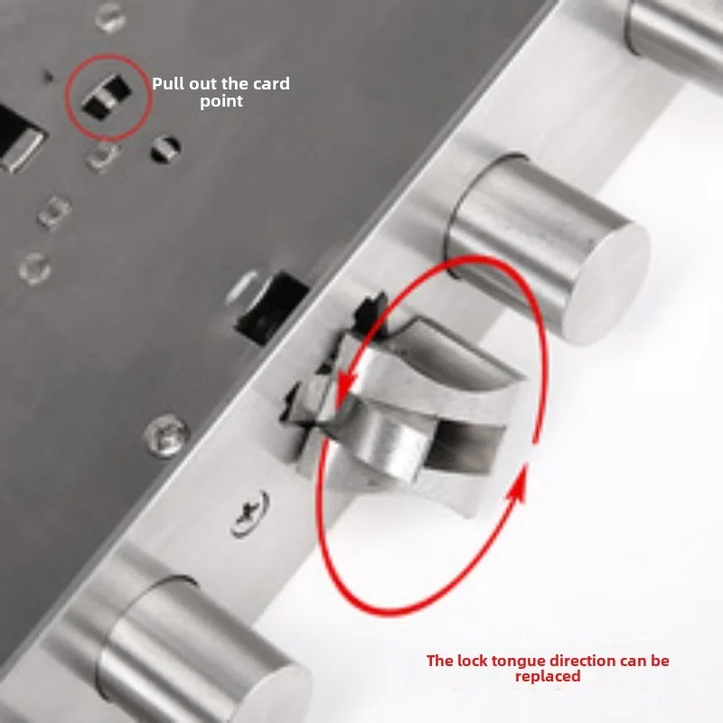 6052 Finger Pattern Lock Special Lock Body Intelligent Stainless Steel Anti Theft Door Body