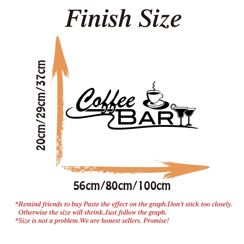 Coffee Bar Shop Window Wall Sticker Decal Kitchen Restaurant Office Cafe Mug Wine Beer Champagne Vinyl Home Decor wall stickers