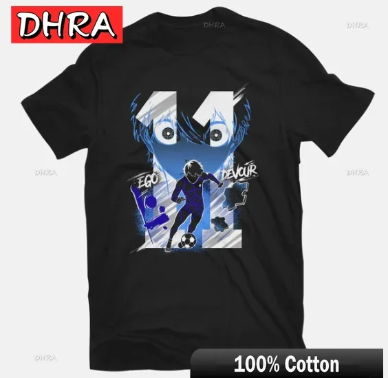 Unisex Blue Lock Anime Graphic Cotton Tee - Short Sleeve Summer Top