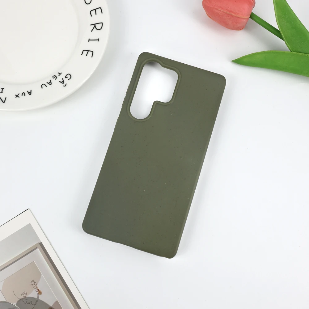 Eco-Friendly Wheat Straw Silicone Phone Case Cover - Soft and Durable Protection