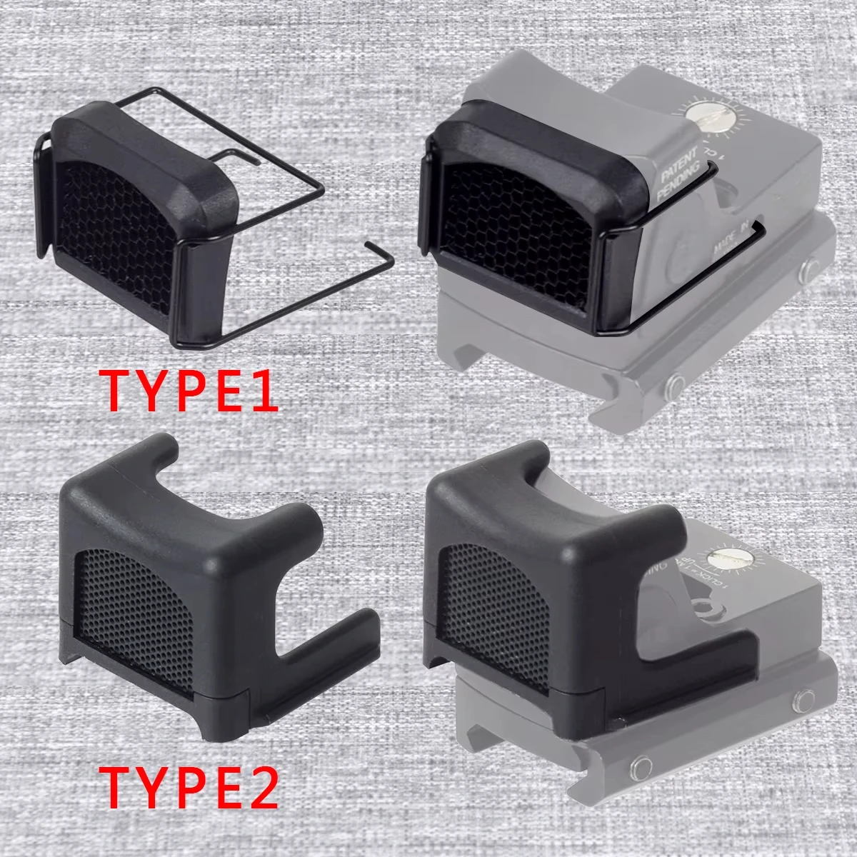 Anti-Reflection Device Killflash Protective Lens Honeycomb Metal Mesh Protector Cover Scope Cap FOR RM Red Dot Sight