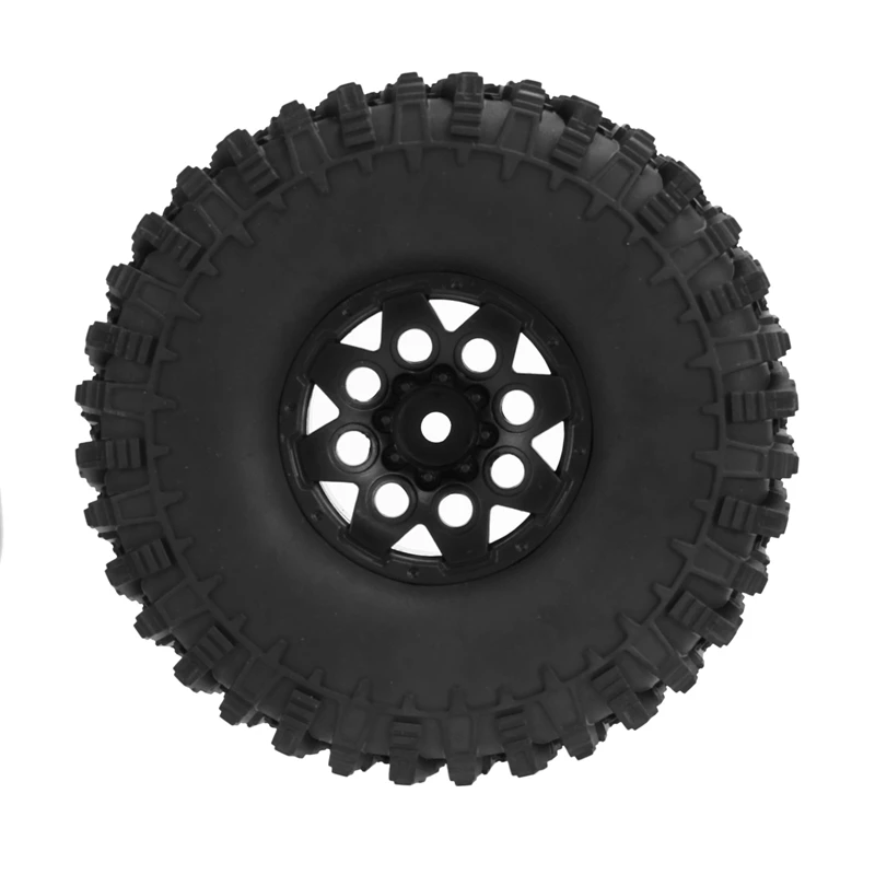 1/10 RC 크롤러 자동차용 1.9 비드락 휠 림 타이어 세트, Traxxas TRX4 RC4WD D90 Axial SCX10 II III Redcat MST, 120mm, 4 개