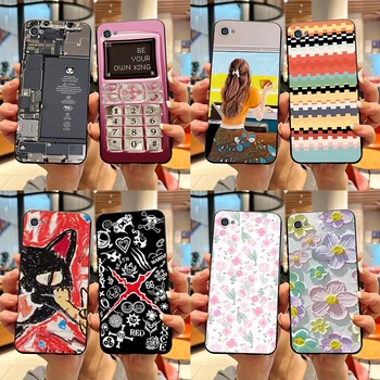 case For iphone 4 4S Case Stylish Pattern Black Soft Silicon Protective Cover For Apple iphone 4 4S iphone4 iphone4s Phone Cases 1