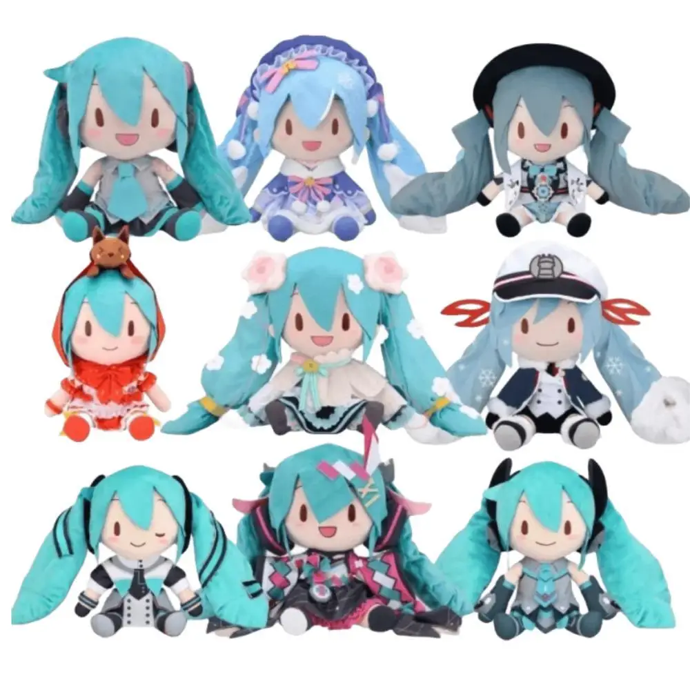 

New Kawaii Hatsune Miku Plush Cartoon Shoulder Bag Pain Bag Cute Doll Anime Girl Plush Backpack Student Bag Children's Gift Toy