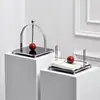 Paper Towel Holder Kitchen tissue box Home Restaurant Party Decor Stainless Steel Tissue Napkin Paper Serviette Dispenser Table 3